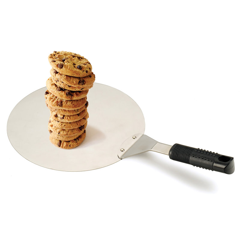 Stainless Steel Pizza Turner with Silicone Handle, 10-inch