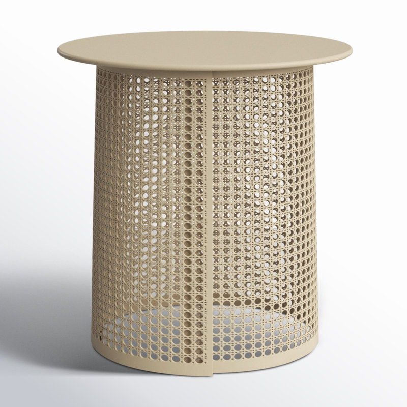 Pesky Frame End Table, Cream