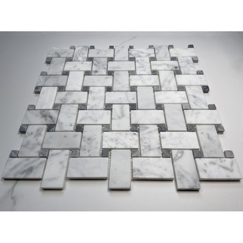 Carreau de mosaïque en marbre 12 po x 12 po