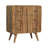 T-bar Ridged Chest, 3-Drawers, Light Brown