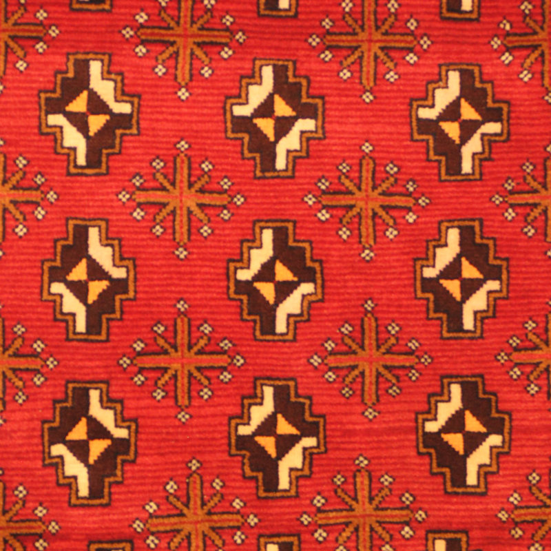 Tapis rouge en laine Hartstein