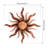 36 Inch Sun Metal Outdoor Wall Decor with Multi Color Weather Resistant Finish for Indoor and Outdoor Home Accent - Santa Fe