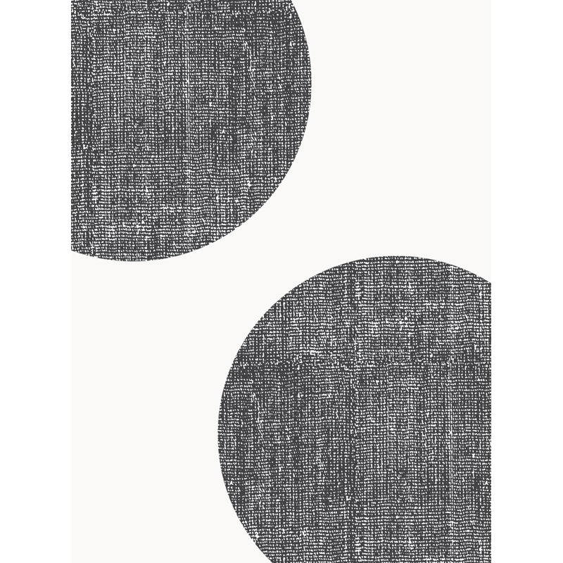 Pois et adhésifs en vinyle texturé à pois 3 pouces, Noir