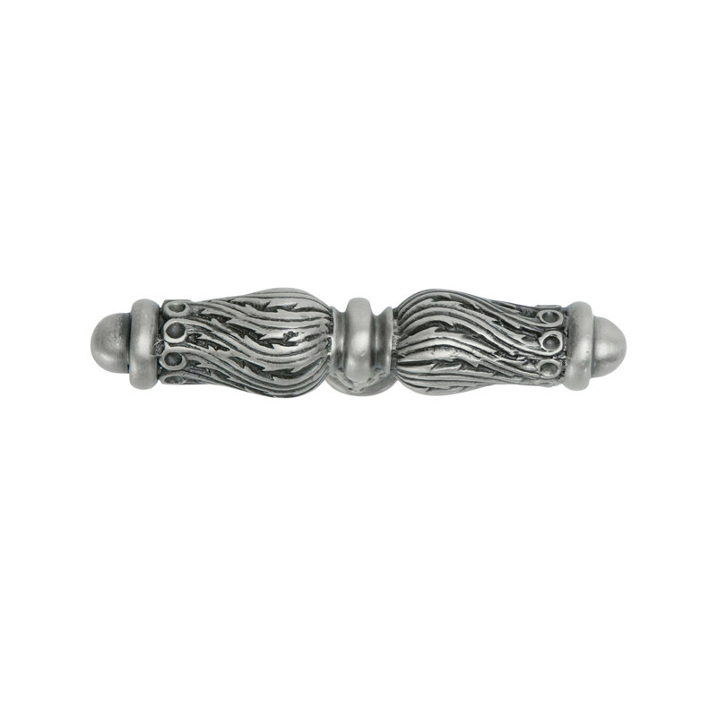 Acanthus knob with feather scroll in Oil Rub Bronze, Satin