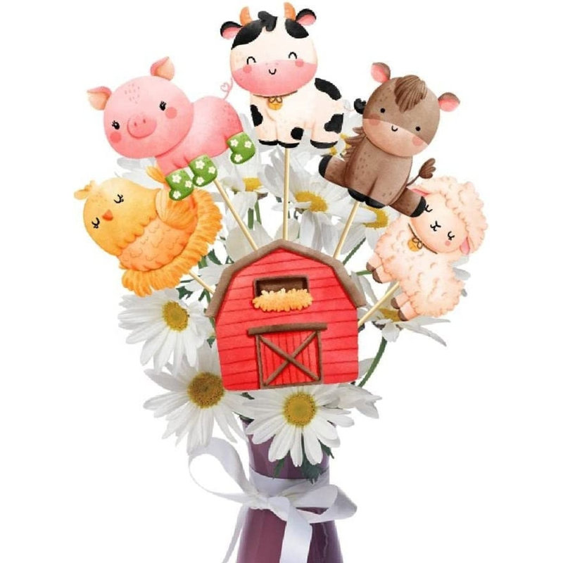 Centre de table animaux de ferme pour la fête de naissance, décorations de fête d'anniversaire