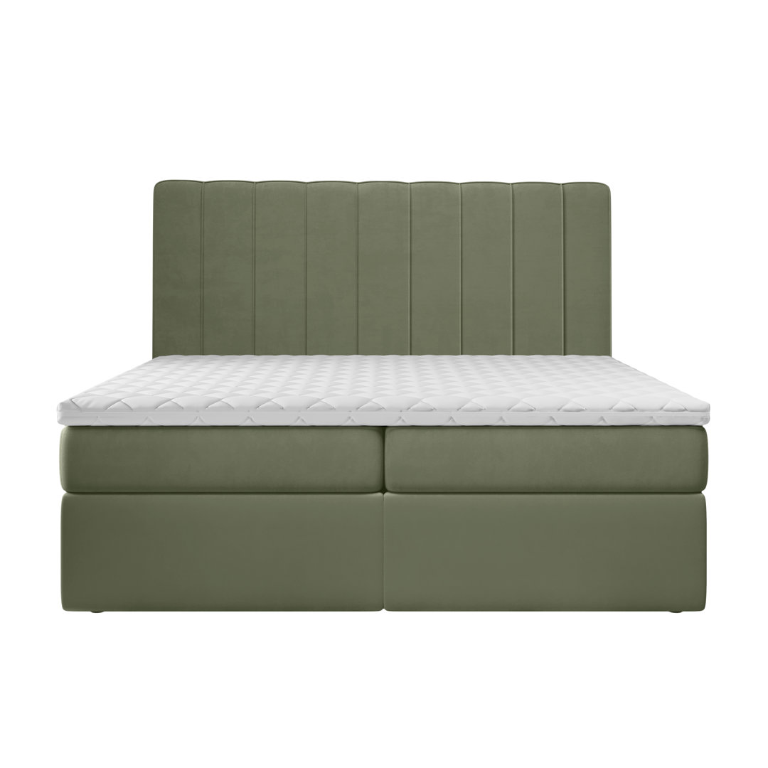 Boxspringbett Bobrow mit Topper und Bettkasten