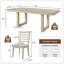 Ensemble de table de salle à manger extensible 7 pièces, table de ferme avec rallonge 18 ", table de cuisine rustique en bois 78" et chaises rembourrées 6 pièces, ensemble de table de salle à manger extensible pour salle à manger-474570448