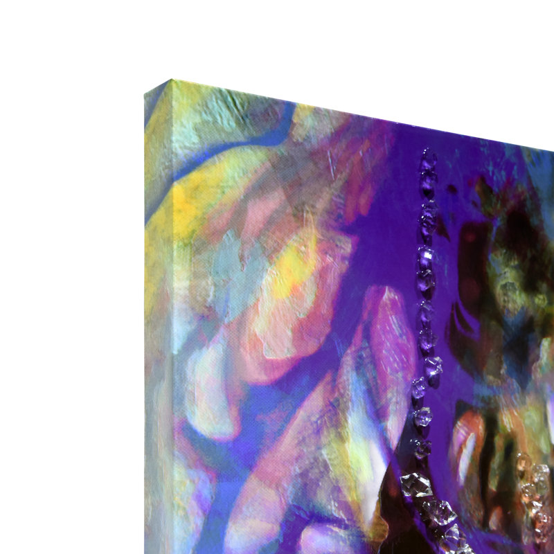 «Vibrant Essence I Crystallus», reproduction d'art sur toile lustrée