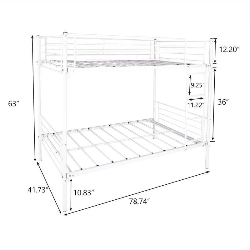 Alage Platform Bed, White