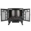 Warmlite Rochester Portable Electric Double Door Fireplace with Realistic LED Flame Effect, 2000W