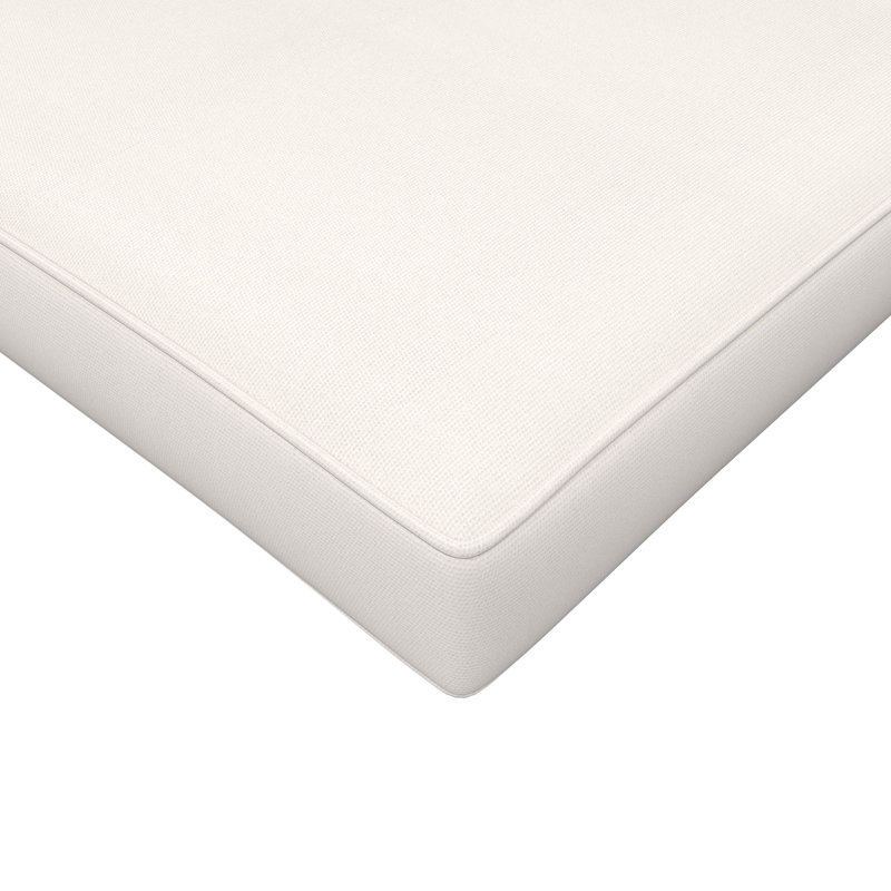 Coussin de chaise d'extérieur avec tissu Sunbrella, 23 po x 75 po, Tissu naturel Sunbrella®