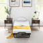 Upminster Upholstered DE Size - 80 X 200 Cm Bed with Mattress