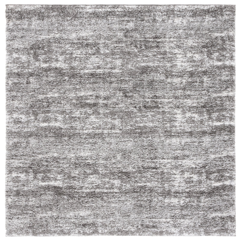 Antwan Penelope Shag Performance Abstract Rug, Square 6'7"