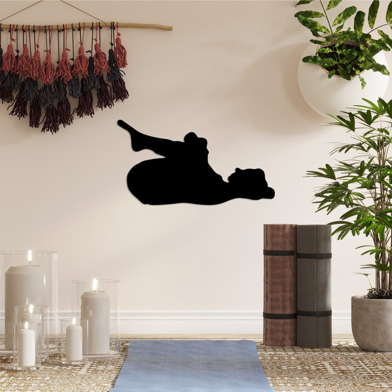 Stylish Black Decorative Metal Wall Accessory, 23.6 x 13.0 inches | 100% Metal Construction, Thickness: 0.06 inches | Perfect for Home Decor, Unique Design for Living Room, Bedroom, and Office Spaces