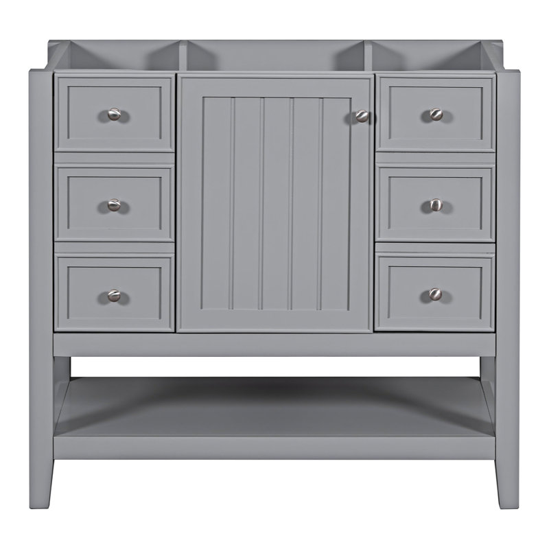 Base de meuble-lavabo moderne seulement, Gris