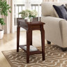 Stratus Solid + Manufactured Wood Narrow Side Table