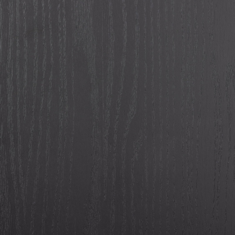 Tolle Solid Wood Bookcase, Drifted Matte Black