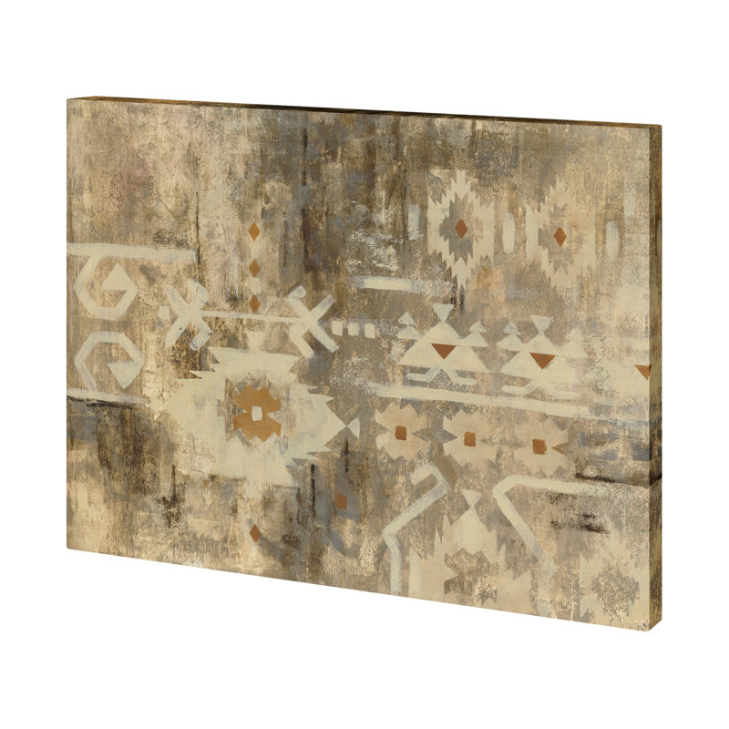 Southwest Design III a Hand Embelished Textured Canvas, 36" H x 48" W x 1.5" D