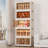 Wide 5 Tier Extra Large Plastic Storage Bins With Lids - Collapsible Stackable Containers On Wheels, Foldable Organizer System For Closet, Bathroom, Home, Office, Dorm Storage Trunks