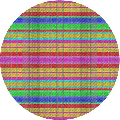 Tapis vert/bleu/rose zone