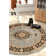 Belliere Medallion Kashan Light Blue Traditional Rug