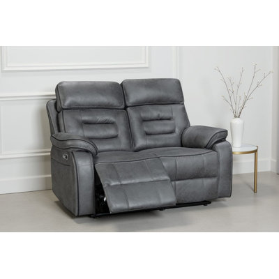 Bittany 3 Seater Faux Leather Electric Reclining Sofa