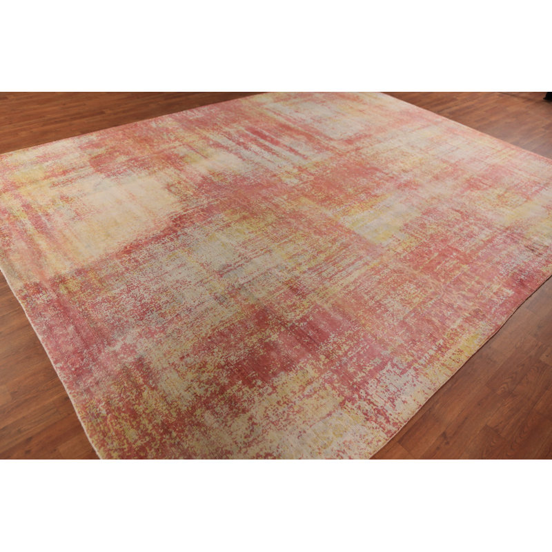 Tapis indien contemporain en laine contemporain 9 x 12