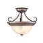 Plafonnier semi-encastré 2 lumières Snediker-889795171-889795173