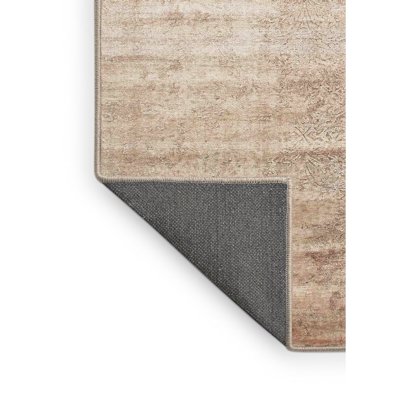 Tapis décoratif beige Contemporary, Rectangle 2 pi x 3 pi