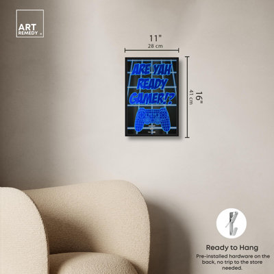 «Ready Gamer», reproduction d'art sur toile par Art Remedy