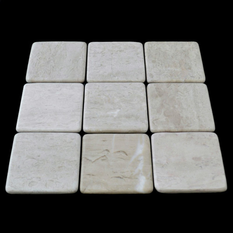 4" x 4" Opal Sand Marble Wall & Floor Tile