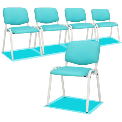 5 Pcs Waiting Room Chairs, Church Chairs Conference Room Stackable Chairs