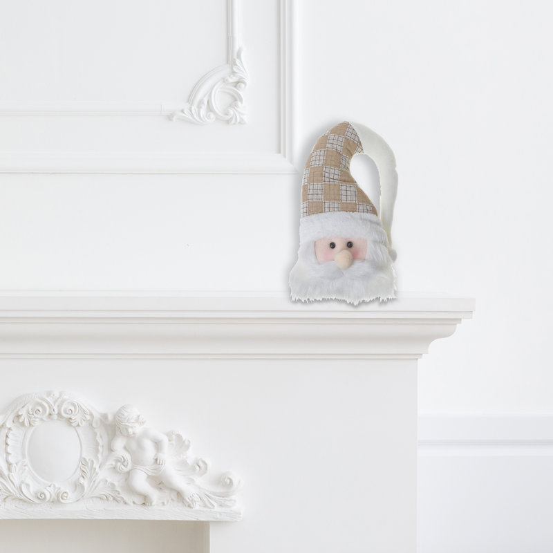 Tête de peluche Santa 12 po - ensemble de 2