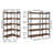 5 Tier Corner Bookshelf, Tall Corner Bookcase with 4 Hooks