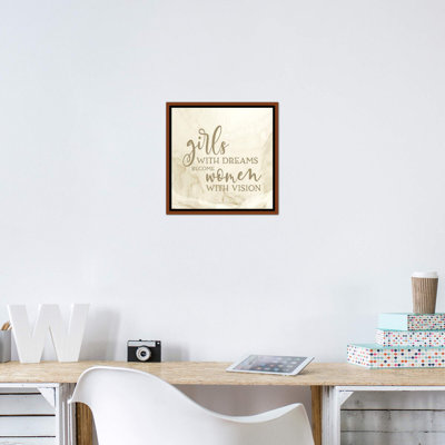 «Girl Inspired-Dreams» par Tara Reed - reproduction d'art textuel