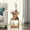 Table d'appoint moderne, pin atlantique, 23,3 po x 21,4 po x 23,3 po | 100% panneau de particules enduit de mélamine, épaisseur: 0,7 pouce | Nombreuses tablettes, fixation murale | Conception élégante et fonctionnelle pour tout espace
