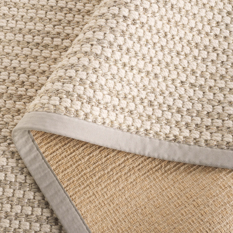Alexcya Beach Wool & Sisal Rug, Rectangle 5' x 8'