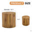 La table cylindrique avec sa conception à motif peut être facilement intégrée