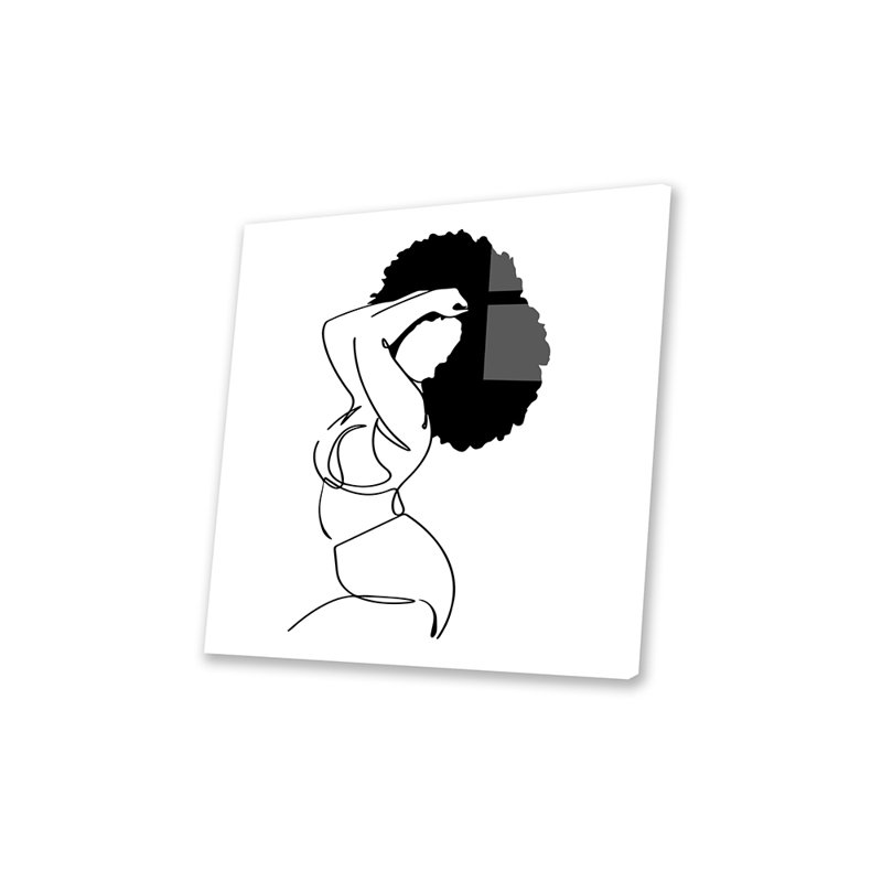 «Nude in Black No. 5» par Domonique Brown - impression sans cadre, H 36 po x l 36 po x P 0,25 po
