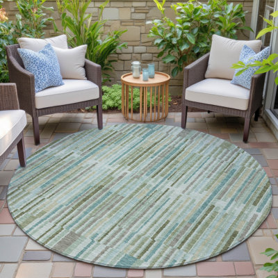 Tapis intérieur / extérieur Xhevrie lavable à la machine
