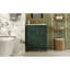 Meuble-lavabo moderne 24 po avec lavabo en céramique, 2 tiroirs et tablette réglable