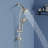 Topcraft 5-Inch Wall-Mounted Rain Shower Head With Multi-Function Handheld Shower-125562381