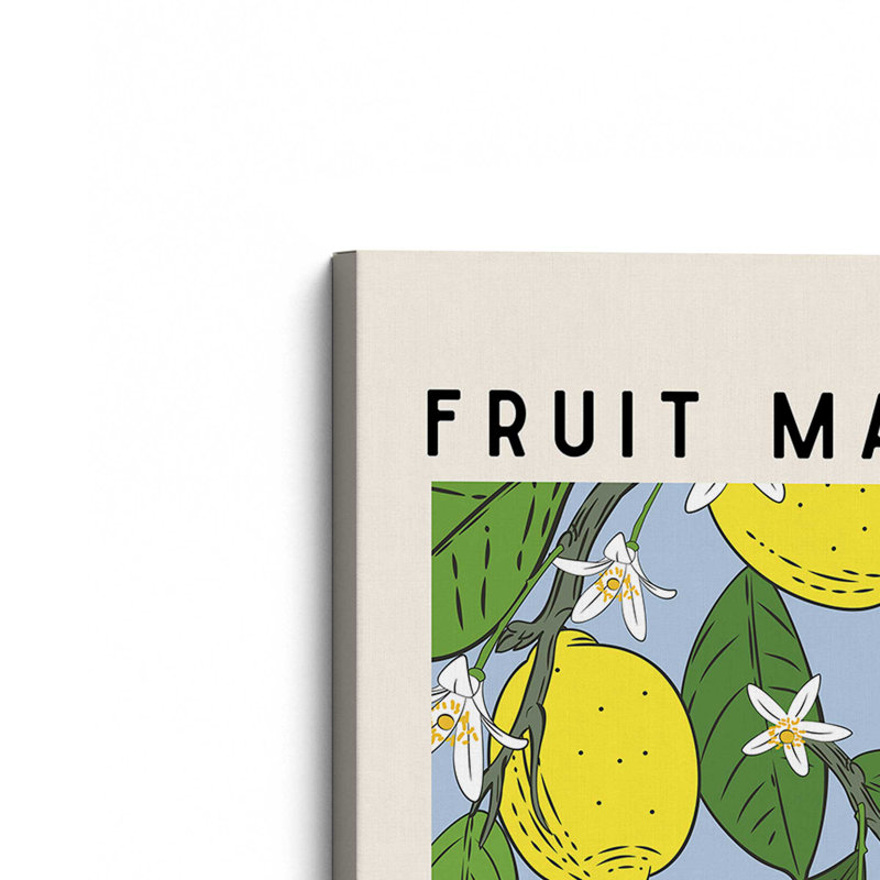 «Lemon Fruit Market» sur toile tendue, H 12 po x l 8 po