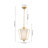 1 - Light Vintage Inspired Pleated Lantern Fabric Shade Pendant Light