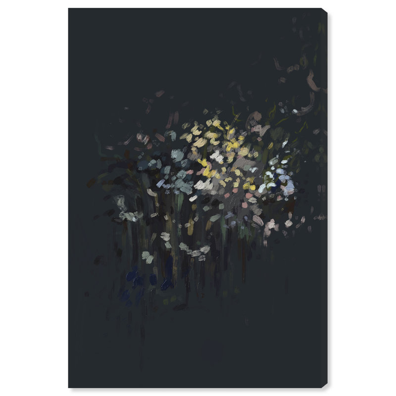 Midnight Flowers Print by Oliver Gal, 30"H x 45"W, Gallery Wrapped