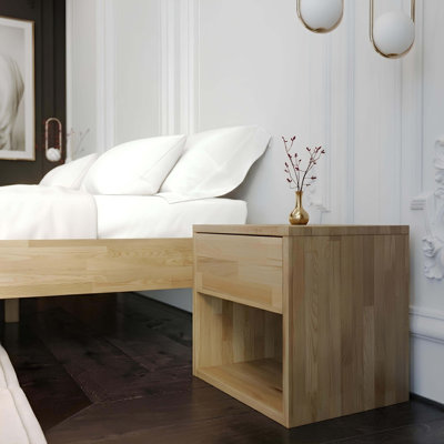 Teerica Solid Wood Bedside Table