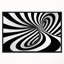« spiral noir n blanc », reproduction d’impression sur toile tendue encadrée-26669740
