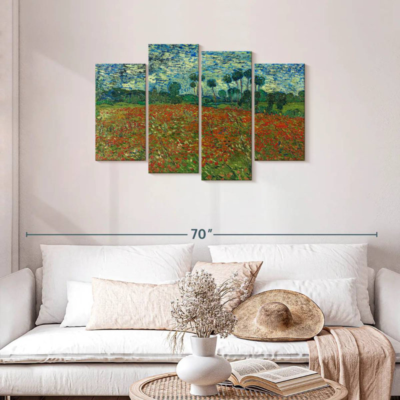 Champ de coquelicots Alvord 1890, H 27 po x l 43 po