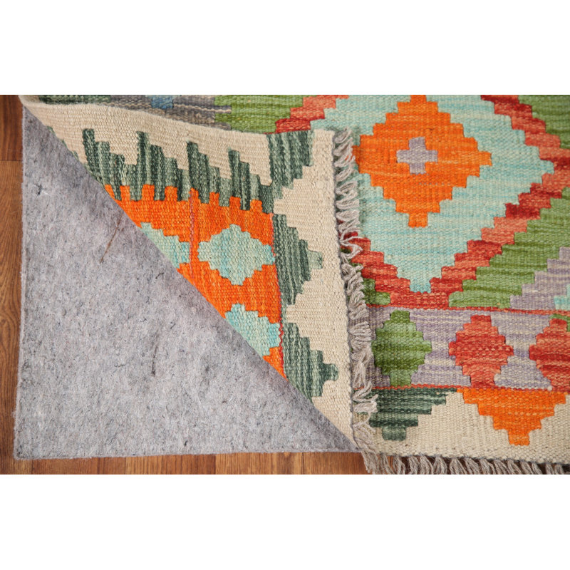 Geometric Kilim Oriental Runner Rug 3x10