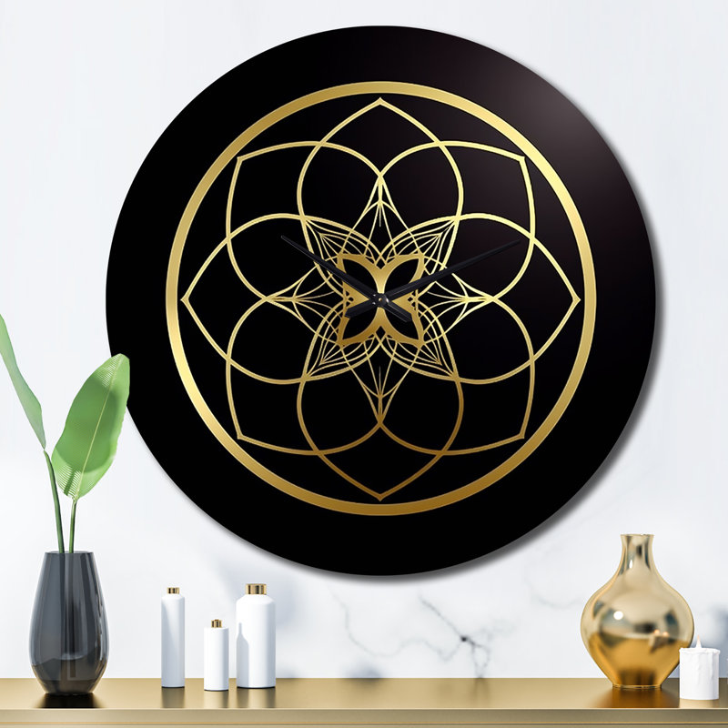 Horloge murale Sacred Geometric, Grand